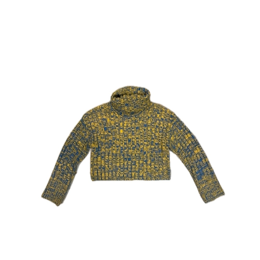 Urban Outfitters Yellow and Blue Cowl Neck Sweater - Picture 6 of 7